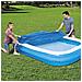 Telo Copertura Piscina Gonfiabile Rettangolare 262x175cm Copripiscina - Foto miniatura 4