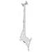 M Small Single 32" Bianco supporto a soffitto per tv a schermo piatto - Foto miniatura 3