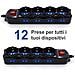 EW3855 prolunghe e multiple 1,5 m 12 presa (e) AC Interno Nero - Foto miniatura 6