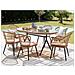 Set Da Pranzo Da Giardino 6 Posti Rattan Rosa Aliano Ii - Foto miniatura 1