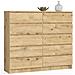 Cassettiera K140, 10 cassetti, 138x40x121 cm, Colore Quercia Artisan - Foto miniatura 1