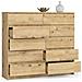 Cassettiera K140, 10 cassetti, 138x40x121 cm, Colore Quercia Artisan - Foto miniatura 2
