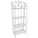 Scaffale Étagère 4 Piani Richiudibile In Acciaio Margherita - White - Foto miniatura 1