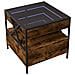 Tavolino Da Salotto Con Led Infinity Rovere Fumo 50x50x51 Cm - Foto miniatura 3
