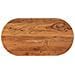 Piano Tavolo 120x60x3,8 Cm Ovale In Legno Massello Di Acacia - Foto miniatura 1