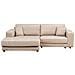 Divano Angolare 3 Posti Lofoten Velluto Beige Lato Destro - Foto miniatura 2