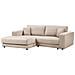Divano Angolare 3 Posti Lofoten Velluto Beige Lato Destro - Foto miniatura 3