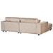 Divano Angolare 3 Posti Lofoten Velluto Beige Lato Destro - Foto miniatura 4