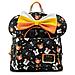 Loungefly Disney Topolino E Minnie Halloween Zaino + Fascia Per Capelli 27 Cm - Foto miniatura 1