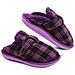Pantofole In Morbida Schiuma Di Memoria - Viola E Nero, Misura 36 - Foto miniatura 2
