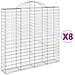 Cesti Gabbioni ad Arco 8 pz 200x30x180/200 cm Ferro Zincato - Foto miniatura 1