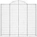 Cesti Gabbioni ad Arco 8 pz 200x30x180/200 cm Ferro Zincato - Foto miniatura 3