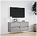 Mobile TV a Parete con Luci LED Grigio Sonoma 100x31x45 cm - Foto miniatura 2