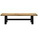 Panca Pranzo Noain Gambe A Forma A 180x40x45 Cm Legno Massello - Foto miniatura 3