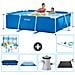 Piscina Fuori Terra - Rettangolo - 220x150x60 Cm - Blu - Include Accessori Coordinati Cb97 - Foto miniatura 1