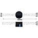 Lampada Da Parete A Led Impermeabile Per Esterni, Guscio Nero, Confezione Da 2 T078 - Foto miniatura 3