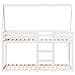 Letto a Castello senza Materasso Bianco 90x190cm Massello Pino - Foto miniatura 4