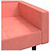 Divano Letto a 2 Posti con 2 Cuscini Rosa in Velluto - Foto miniatura 9