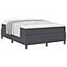 Letto Box Spring con Materasso Grigio Scuro 140x200 cm Tessuto in Velluto a Coste - Foto miniatura 1