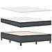 Letto Box Spring con Materasso Grigio Scuro 140x200 cm Tessuto in Velluto a Coste - Foto miniatura 6
