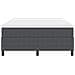 Letto Box Spring con Materasso Grigio Scuro 140x200 cm Tessuto in Velluto a Coste - Foto miniatura 7