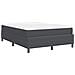 Letto Box Spring con Materasso Grigio Scuro 140x200 cm Tessuto in Velluto a Coste - Foto miniatura 9