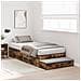 Struttura Letto con Contenitore in Rovere Affumicato 90x190 cm - Foto miniatura 5