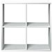Libreria Divisorio Bianca 69,5x29x69,5 cm in Truciolato - Foto miniatura 5