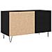 Cabinet per dischi  Nero Rovere 84,5x38x48 cm Legno ingegnerizzato - Foto miniatura 5