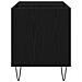 Cabinet per dischi  Nero Rovere 84,5x38x48 cm Legno ingegnerizzato - Foto miniatura 7