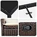 Set da Pranzo per Giardino 7 pcs Marrone polyrattan - Foto miniatura 9
