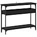 Tavolo consolle Rovere nero 100 x 29 x 75 cm Legno multistrato - Foto miniatura 1