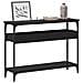 Tavolo consolle Rovere nero 100 x 29 x 75 cm Legno multistrato - Foto miniatura 3