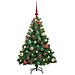 Albero di Natale artificiale con 150 LED Verde 120 cm PE e PVC - Foto miniatura 6