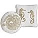 Set Di 2 Cuscini Sindora Cotone 45 X 45 Cm Bianco Trama Animale - Foto miniatura 2