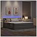 Letto con contenitore e LED con led Talpa 160 x 200 cm Tessuto - Foto miniatura 5