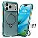 Cover per iPhone 17 Pro - TPU+PC, Verde, Antiurto - Foto miniatura 1