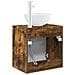Mobile Lavabo da Parete Rovere Fumo 49,5 x 35 x 63 cm - Foto miniatura 4