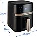 SatisFry Heißluftfritteuse Singolo 4,3 L Indipendente 1300 W Friggitrice ad aria calda Nero - Foto miniatura 4