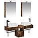 Set di Armadi da Bagno 5 pcs Rovere Fumo 50 x 14,5 x 70 cm - Foto miniatura 1