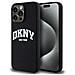 Dkny Custodia Magsafe In Silicone Liquido Bianco Con Logo Stampato Per Iphone 15 Pro Max - Nera - Foto miniatura 1