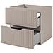 Mobile sottolavabo per bagno, Marrone, 120 cm, 4 cassetti con chiusura ammortizzata, Mobili da bagno moderni - Foto miniatura 4