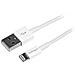 Cavo Connettore Lightning 8-pin Apple a USB di tipo Slim per iPhone / iPod / iPad da 1m - Bianco - Foto miniatura 2