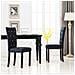 Sedie Per Sala Da Pranzo 2 Pz In Velluto Nero - Foto miniatura 1