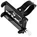 Supporto Bici Per Smartphone 55-100 Mm Di Larghezza Manubrio G-81 Acciaio Nero - Foto miniatura 3
