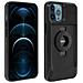 Cover Iphone 12 Pro Max Semi-rigida Magnetico / meccanico Fitclic Neo Nero - Foto miniatura 1