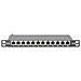 10in Cat 6a Patch Panel 12-port 0.5u 10in Black Ral 9005 - Foto miniatura 3