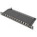 10in Cat 6a Patch Panel 12-port 0.5u 10in Black Ral 9005 - Foto miniatura 1