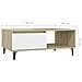 Tavolino da Salotto Bianco Rovere Sonoma 90x60x35cm Multistrato - Foto miniatura 8