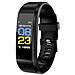 Acticity Tracker TRAINERTHERMO Display LCD Impermeabile IP67 Cardiofrequenzimetro Monitoraggio della Salute Nero - Foto miniatura 2
